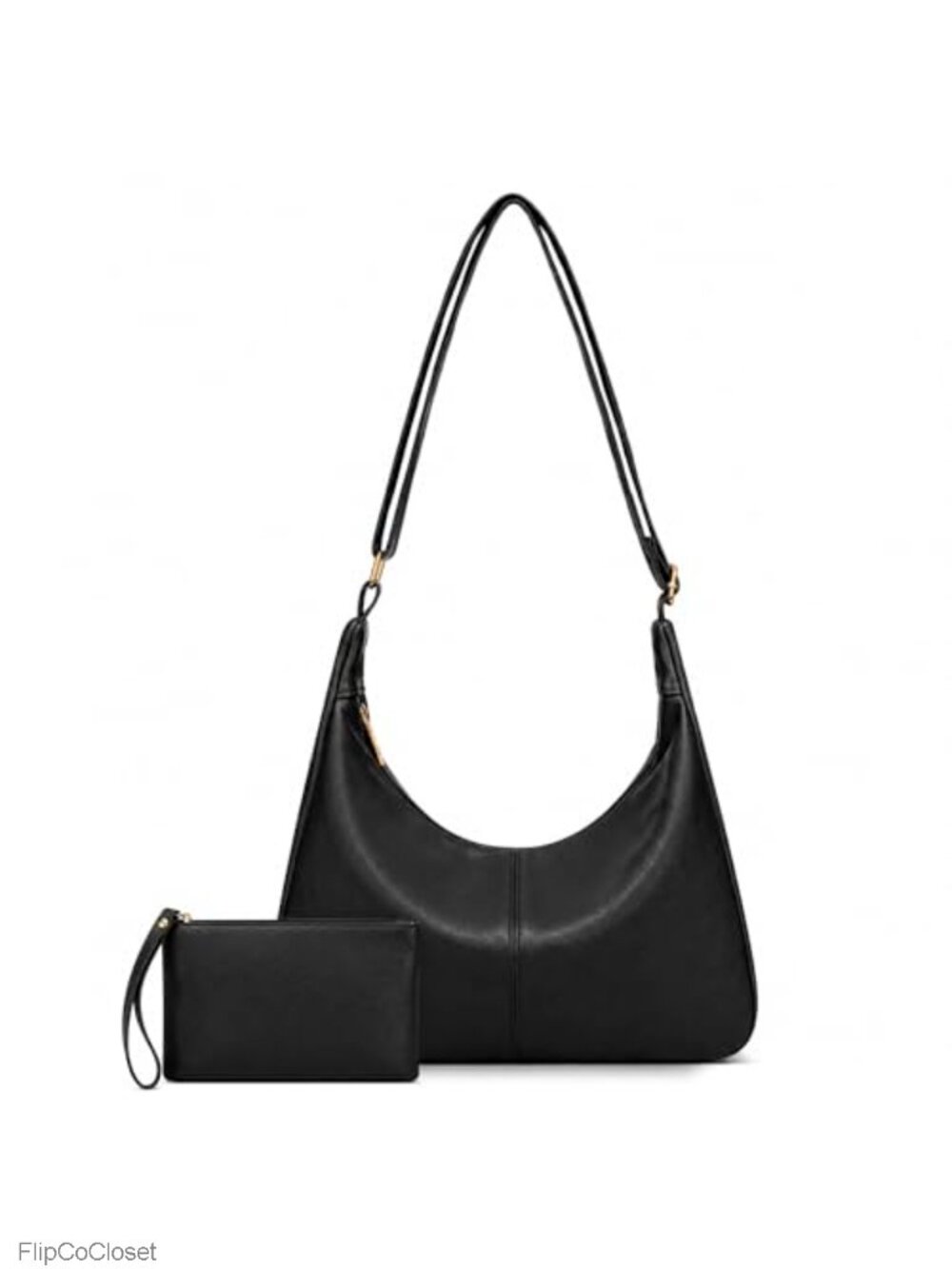 Slouchy Hobo Shoulder Bag Vegan Leather Crossbody Purse